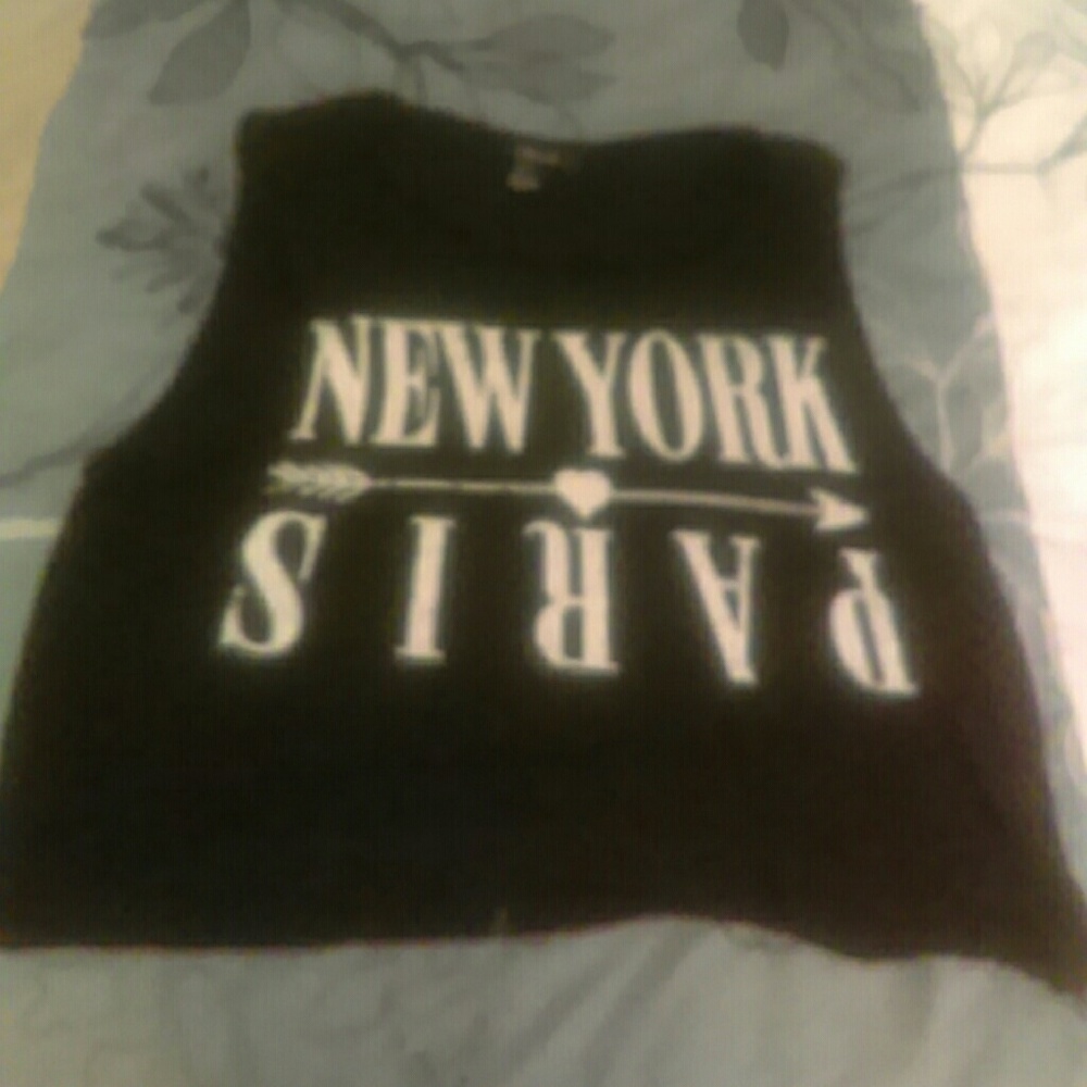 Distressed Crop Top, Frayed Edges